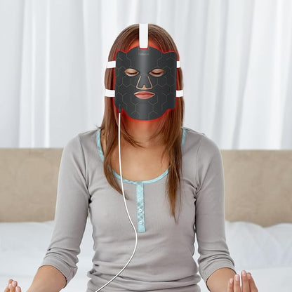 Red Light Mask with Power Bank,