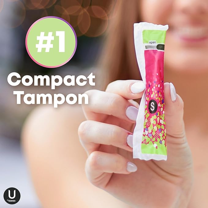U by Kotex Click Multipack Tampons, 120 Count (8 Packs 15) (Packaging