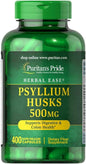 Puritan's Pride Psyllium Husks 500 Mg, 400 ct