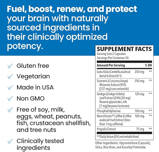 NeuroQ Memory & Focus 60 Capsules 2)
