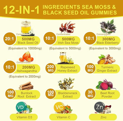 Black Seed Oil & Sea Moss D3 -