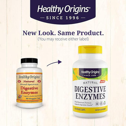 Healthy Origins Digestive Enzymes (NEC) Broad Spectrum 90 Veggie