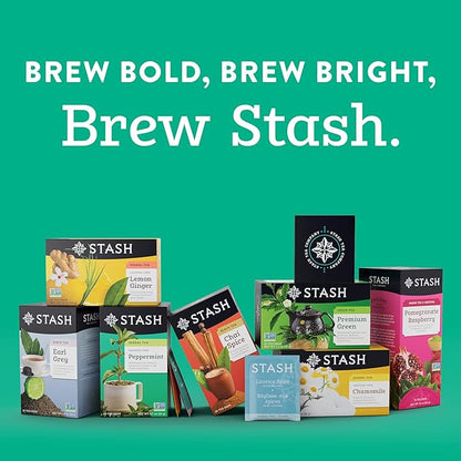 Stash Tea Acai Berry Herbal Tea - Naturally Caffeine Free, Non-GMO Project Verified Premium Tea with No Artificial Ingredients, 18 Count (Pack of 6) - 108 Bags Total