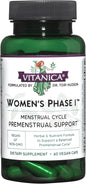Vitanica Women's Phase I, Premenstrual Support, Vegan, 60 Capsules