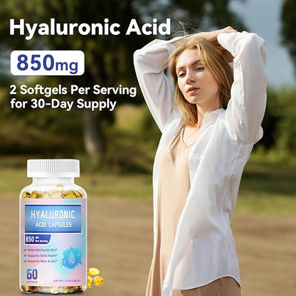 Hyaluronic Acid Supplements, 850mg High Bioavailable
