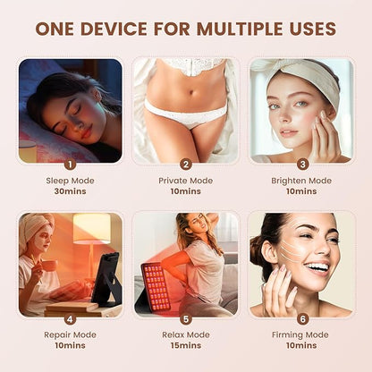 Red Light Therapy for Face and 850nm Infrared 6 Modes