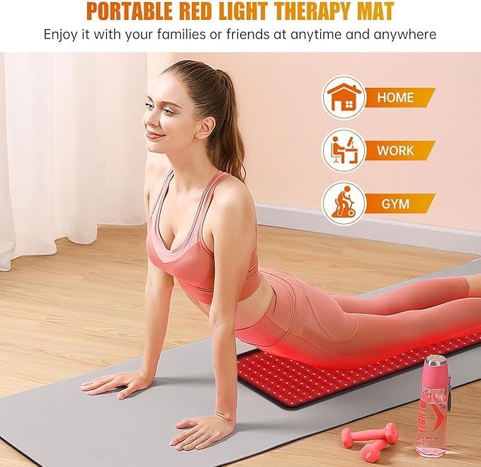 LED Red Light Therapy Pad 360pcs 660nm and 850nm Red