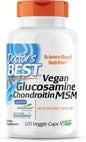 Doctor's Best Vegan Glucosamine Chondroitin MSM, Capsule,120 count