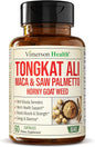 Tongkat Ali for Men - Healthy Testosterone Support. Balanced Energy Supplements for Men with Horny Goat Weed, Maca Root Powder, Tribulus Terrestris, Saw Palmetto Extract. Tongat-Ali for Men. 60 Caps