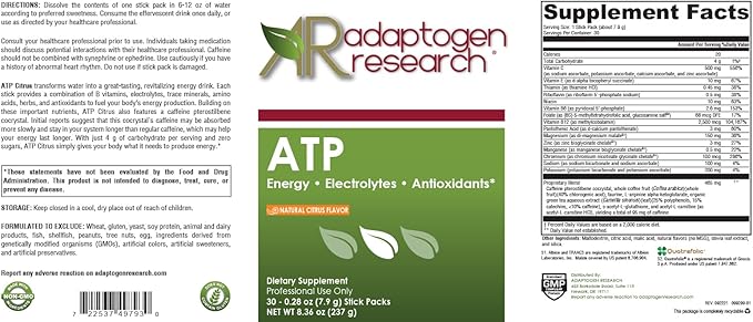 ATP Natural Citrus Flavor 30 Stick (8.6g)
