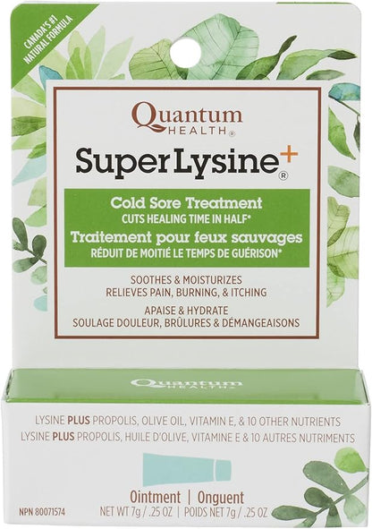 Quantum SuperLysine+ Cold Sore Treatment Ointment|Relieves Half|0.25 Ounce