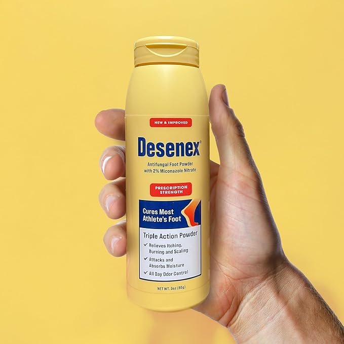 Desenex Anti-Fungal Foot Powder, Cures Most 2% Miconazole 3oz Bottle