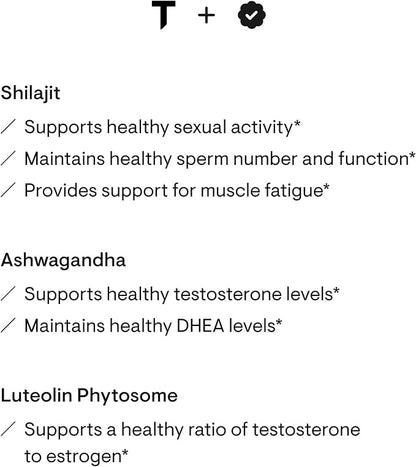 THORNE Advanced Testosterone Support - Men's Health Supplement* - with Ashwagandha, Shilajit & Zinc - Soy, Gluten & Dairy Free - 60 Capsules