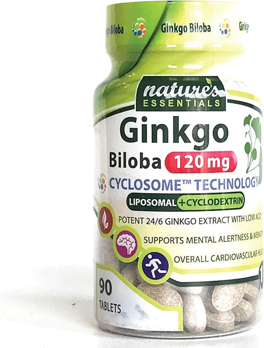 NATURE'S ESSENTIALS Liposomal Ginkgo Biloba 120mg per 3 Month