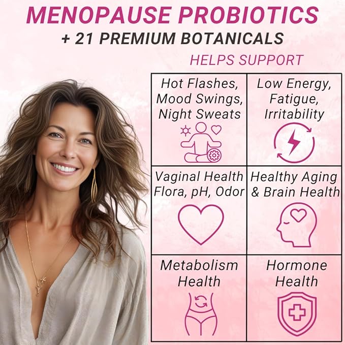 Lovely Queen Menopause Probiotics + Hormone 3-in-1 Women 50 Billion 60 ct