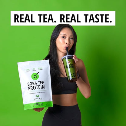 Boba Tea Protein Matcha Latte 25g Grass-Fed 19 Servings