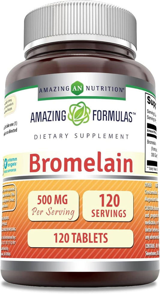 Amazing Formulas Bromelain 500 Mg 120