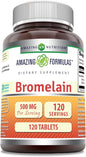 Amazing Formulas Bromelain 500 Mg 120