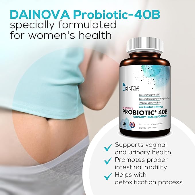 Probiotics for Women Vaginal Health, Urinary 40 Billion 60 Capsules