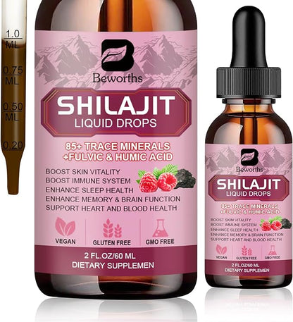Shilajit Resin Liquid Drops 85+ Trace 2 FL
