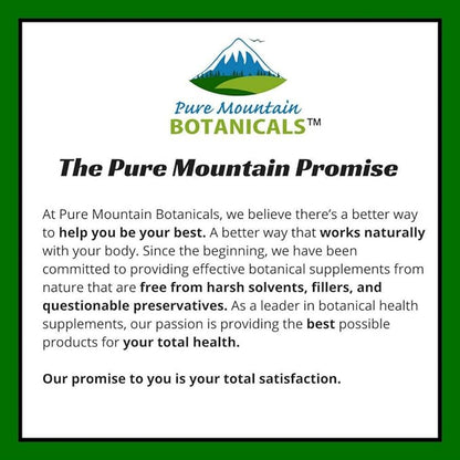 Pure Mountain Botanicals Astragalus Root Capsules 90 Kosher 470mg Organic