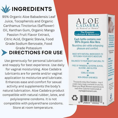 Aloe Cadabra Flavored Personal Lubricant Organic 2.5 Ounce 5)