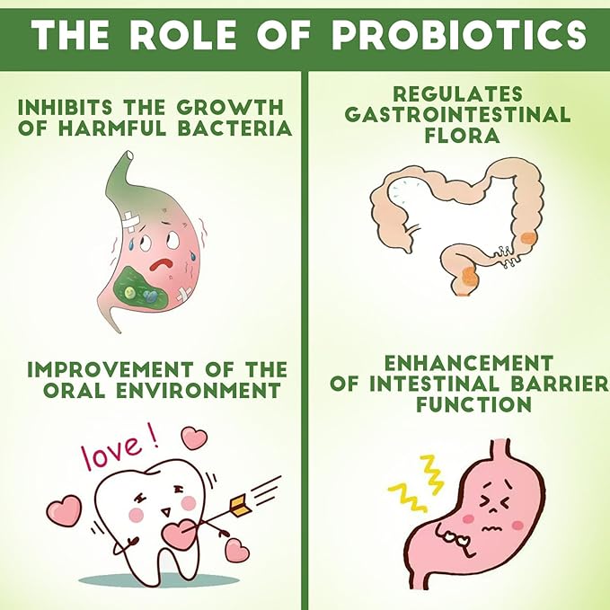 Oral Probiotics for Gums and Teeth Health & Fresh Breath, 3.5 Billion Advanced Oral Probiotics for Mouth Bad Breath, Chewable Probiotic Formula 30 Tablets (Mixed-4pcs)