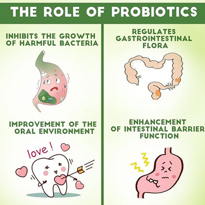 Oral Probiotics for Gums and Teeth Health & Fresh Breath, 3.5 Billion Advanced Oral Probiotics for Mouth Bad Breath, Chewable Probiotic Formula 30 Tablets (Mixed-4pcs)