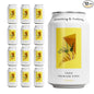 Something & Nothing Flavoured Sparkling Water - Lightly Carbonated, Full Flavoured with Added Grape & Lemon Juice | Vegan & Low Calorie Soda | 350ml Cans, Pack of 12 (Yuzu)