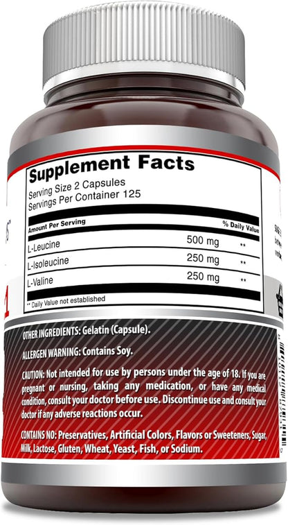 Amazing Formulas BCAA 2:1:1 1000 Mg (1 Pack, 250 Count)