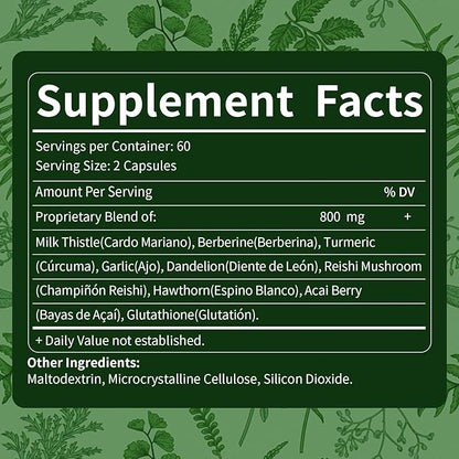 Liver Detox & Repair Capsules 120 Count