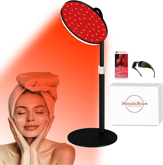 Red Light Therapy Lamp for Face- 120 LEDs, 590nm, 660nm, 660nm, 660nm+940nm 660nm+940nm -