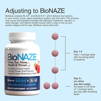 Oral Probiotic K12 & BL-04 for Sinus, Tonsil Stones, Bad Breath, Post Nasal Drip, Throat, Mouth, Teeth & Gut - Improve Oral & Respiratory Health. Clinically Proven Oral Probiotic Strains 30 ct