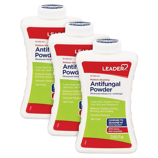 LEADER Athlete's Foot AF Powder, Moisture 2.5 oz, 3
