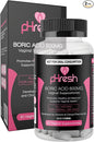 pHresh Boric Acid Suppositories for Women,
