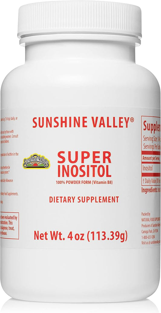 Super Inositol, Vitamin B8 Powdered Dietary 4 oz