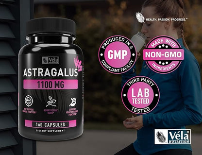 Vela’s Astragalus Capsules 1100 mg* 160 Count 3rd Party