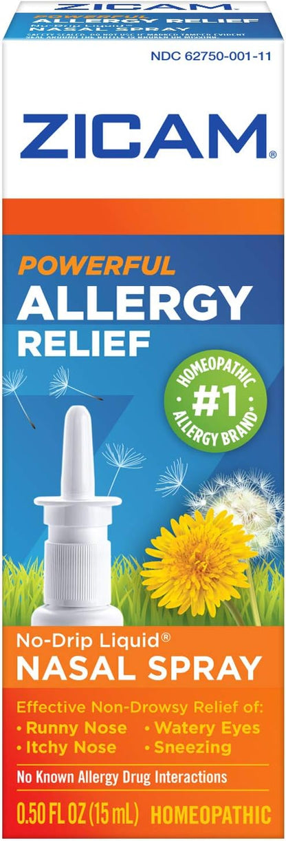 Zicam Allergy Relief No-Drip Liquid Nasal 0.5 Ounce