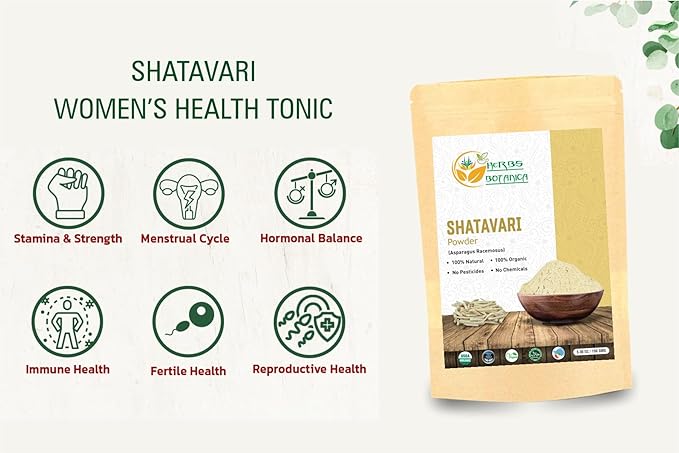Shatavari Powder Organic Asparagus Racemosus 5.3 oz 150 GMS