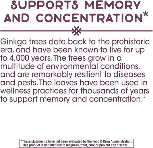 Nature's Way Ginkgold, Supports Memory and 60 Capsules