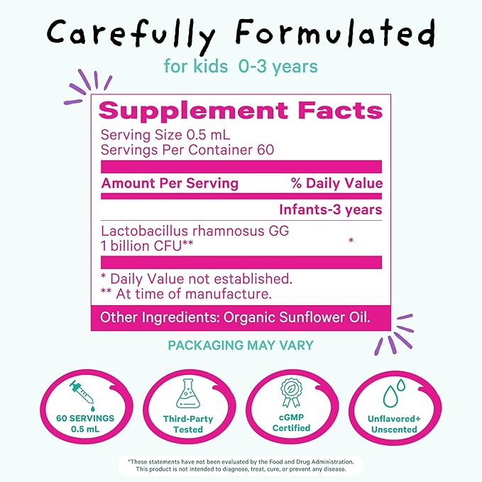 Pink Stork Baby Probiotic Drops, Newborn, 1 fl 2 Month