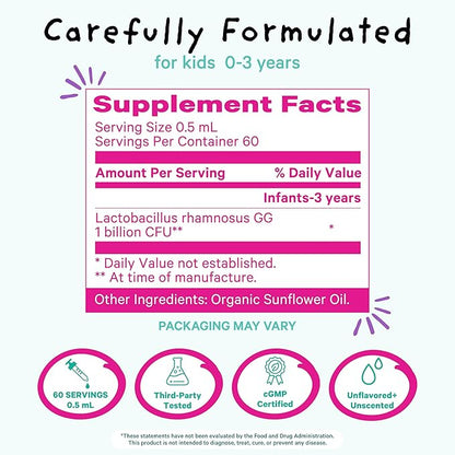 Pink Stork Baby Probiotic Drops, Newborn, 1 fl 2 Month