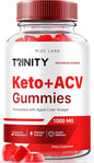 Trinity Keto+ACV Gummies for Advanced Weight Loss, All Natural Apple Cider Vinegar Supplement, 500 mg (60 Gummies)