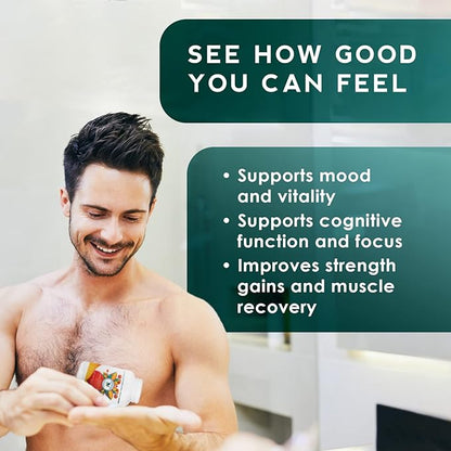 Ashwagandha Capsules Organic, Stress & Sleep 1200mg Pure 120 Vegan 1 Bottle