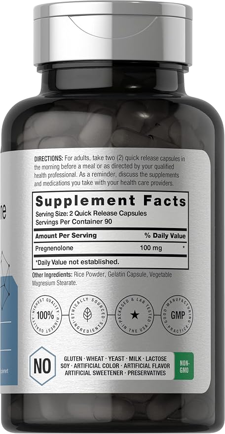 Horbäach Pregnenolone 100mg 180 Capsules