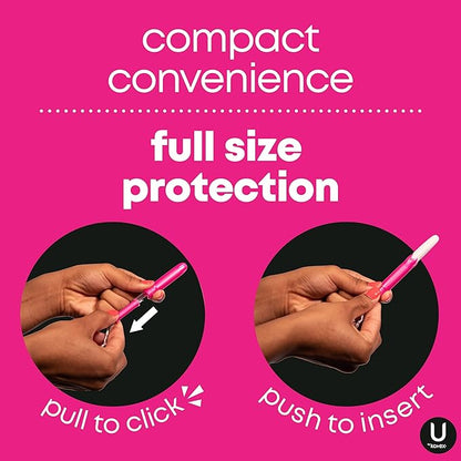 U by Kotex Tampons, Click Compact, 45 Count