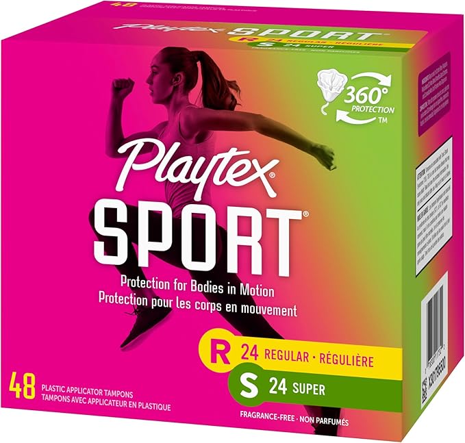 Playtex Sport Tampons, Multipack (24ct Regular/24ct 48ct