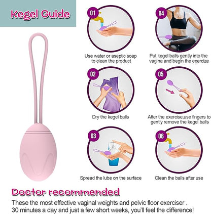 Kegel Exercise System for Massager of 5 Silicone