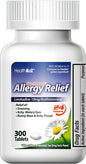 HealthA2Z® Allergy Relief 10mg | 24-Hours Allergy (300 Tablets)