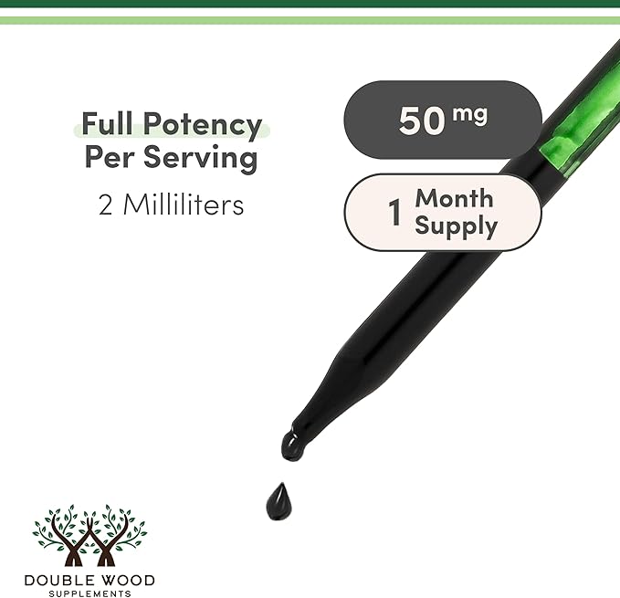 Chlorophyll Liquid Drops - Peppermint Flavored, Vegan Safe (Rich, Full Texture and Taste, Not Watered Down) for Skin Health, and Immune Function (Líquidas de Clorofila) by Double Wood